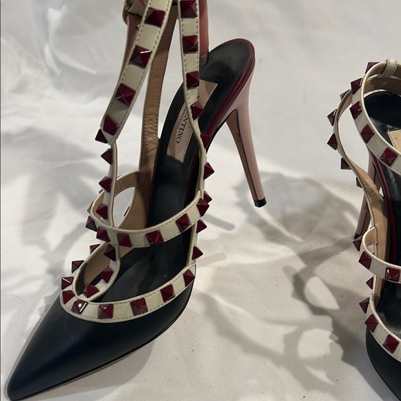 Valentino Black and Red Heels - Picture 4 of 15